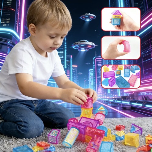 TPR Building toys that can be stretched and kneaded - ideal gifts for birthday and festival parties