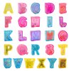 Playgoro TPR English letter stress toys stretched and kneaded ideal gifts for birthday party kids