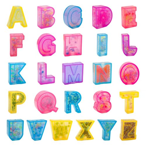 Playgoro TPR English letter stress toys stretched and kneaded ideal gifts for birthday party kids