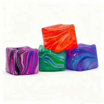 Square-shaped stress relief toy textured maltose venting toy for kids party birthday holiday gift