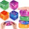 Square-shaped stress relief toy textured maltose venting toy for kids party birthday holiday gift