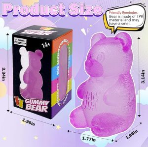 Gummy Bear & Sugar Maltose Ball Toy Designs Anxiety Relief Focus Toy Stress Ball