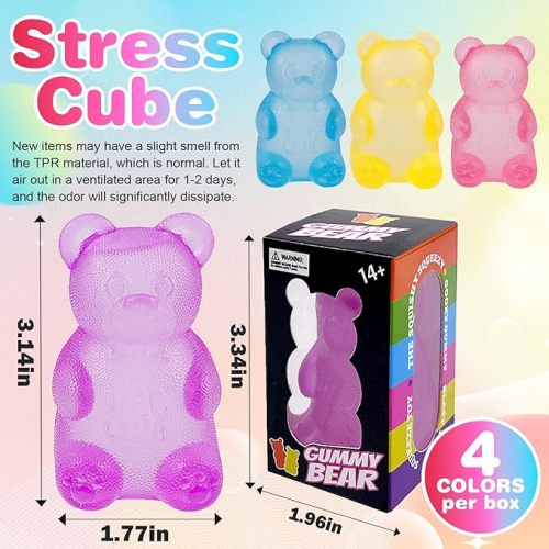 Gummy Bear & Sugar Maltose Ball Toy Designs Anxiety Relief Focus Toy Stress Ball