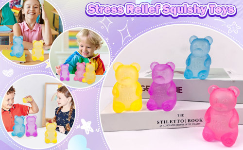 Gummy Bear & Sugar Maltose Ball Toy Designs Anxiety Relief Focus Toy Stress Ball