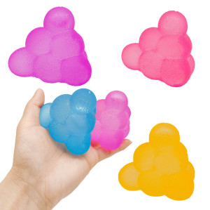 Frosted Triangle Ice Cube Squishy Toy Anxiety Relief and Focus Soft Sensory Squishy Toys