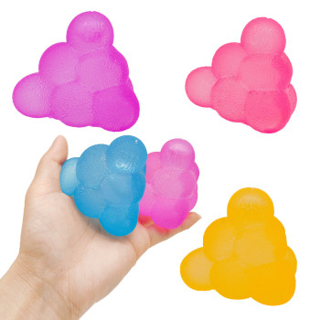 Frosted Triangle Ice Cube Squishy Toy Anxiety Relief and Focus Soft Sensory Squishy Toys