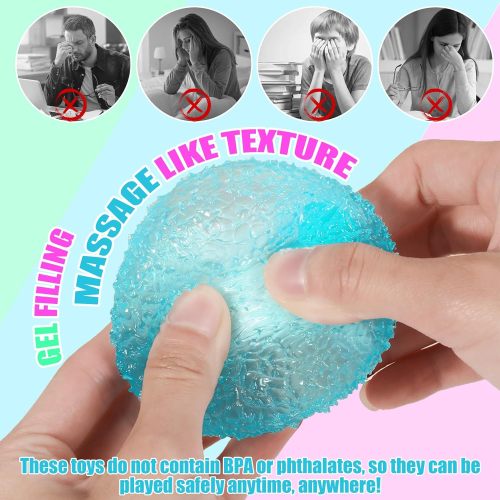 Soft Sensory Squeeze Stress Ball Textured Fidget Toys for Kids Adults Anxiety Relief Party Gifts