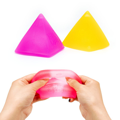 Frosted Triangle Ice Cube Squishy Toy Anxiety Relief and Focus Soft Sensory Squishy Toys