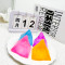 Frosted Triangle Ice Cube Squishy Toy Anxiety Relief and Focus Soft Sensory Squishy Toys