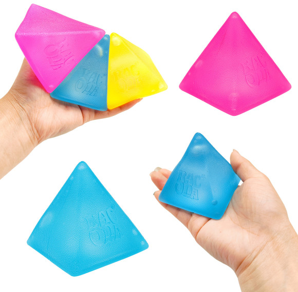 Frosted Triangle Ice Cube Squishy Toy Anxiety Relief and Focus Soft Sensory Squishy Toys