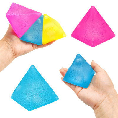 Frosted Triangle Ice Cube Squishy Toy Anxiety Relief and Focus Soft Sensory Squishy Toys