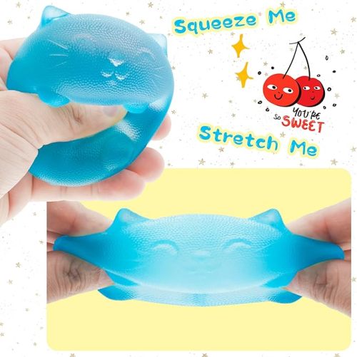 Gummy cat & Sugar Maltose Ball Toy Designs Anxiety Relief Focus Toy Stress Ball