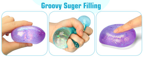 Gummy Water Drop & Sugar Maltose Ball Toy Designs Anxiety Relief Focus Toy Stress Ball