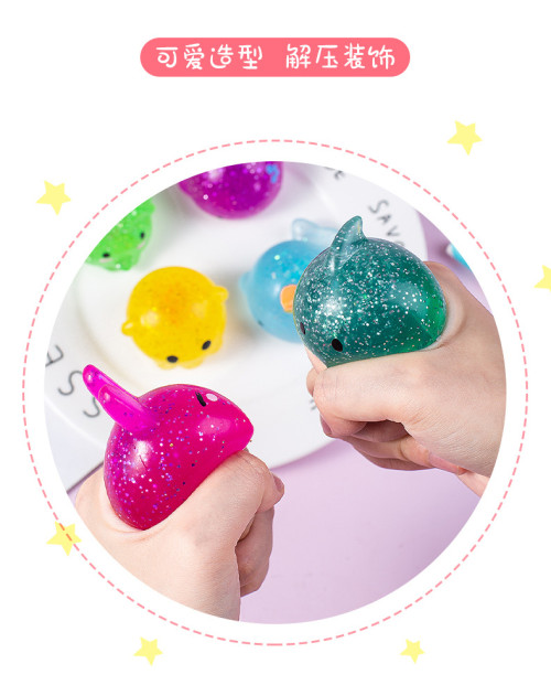 Mochi Marine animal Squishy Toys Mini Kawaii Fidget Toys Gift for Easter Basket Stuffers Egg Fillers