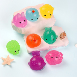 Mochi Marine animal Squishy Toys Mini Kawaii Fidget Toys Gift for Easter Basket Stuffers Egg Fillers