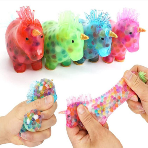 Water Unicorn horse Soft stress-relieving toy in the shape of a bubble bead absorbent bead fruit gel