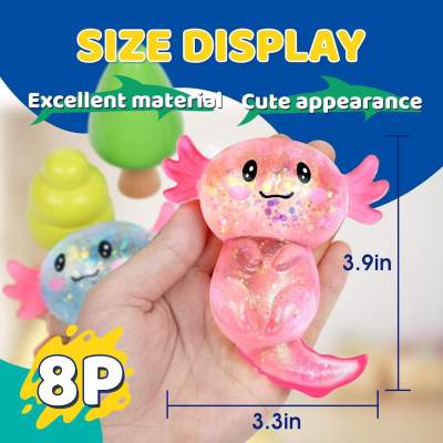 Lace-furred salamander animal maltose stress toys gifts for kids birthday and festival parties toys