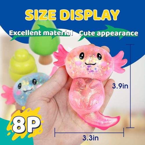 Lace-furred salamander animal maltose stress toys gifts for kids birthday and festival parties toys