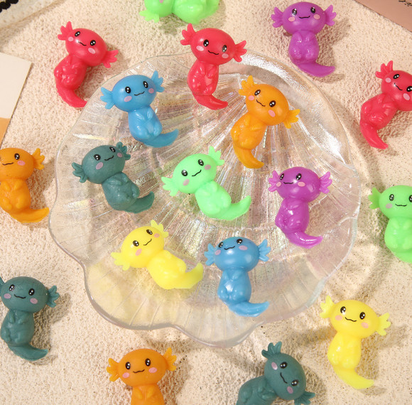 Lace-furred salamander animal maltose stress toys gifts for kids birthday and festival parties toys