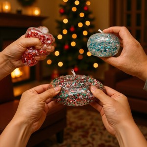 Apple Soft stress-relieving toy in the shape of a bubble bead absorbent bead fruit gel