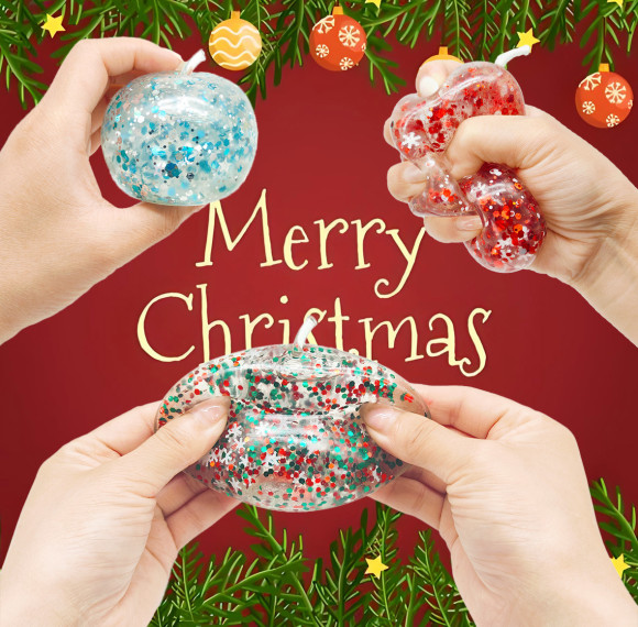 Apple Soft stress-relieving toy in the shape of a bubble bead absorbent bead fruit gel