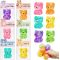 Bear-shaped stress relief toy textured maltose venting toy for kids party birthday holiday gift