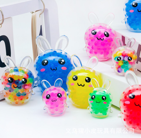 Rabbit-shaped water-absorbing stress ball beads pressure-reducing relief toys party gift