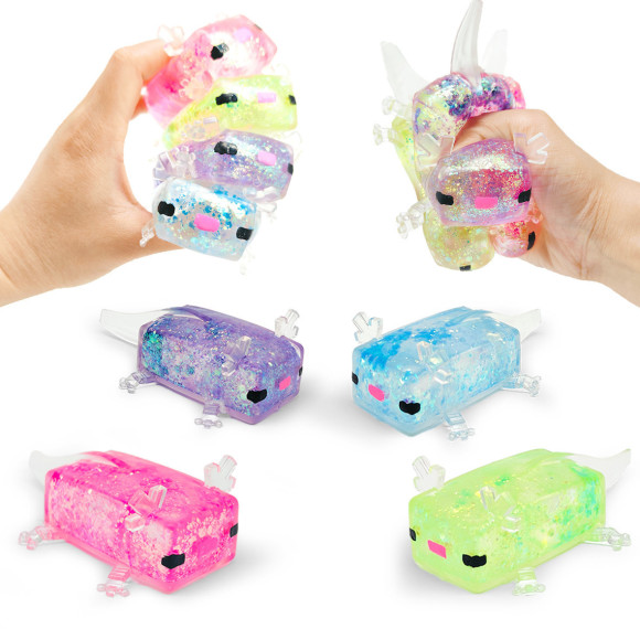 Salamander Stress Balls for Adults Stretchy Fidget Toy Fake Sea Animal Squeeze Balls Gift fit ADHD