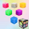 Nightlight QR code pixel square solid relief toy for children and adults as a gift