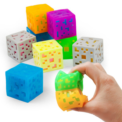 Nightlight QR code pixel square solid relief toy for children and adults as a gift