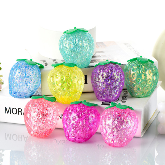 Soft Strawberry maltose Stress Balls Squishy Toys for Kids Fidget Toy fit for ADHD