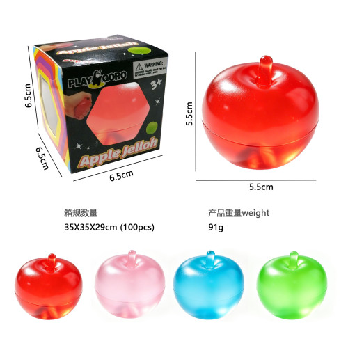 Apple Jelloh mochi Stress Balls Squishy Toys for Kids Fidget Toy fit for ADHD