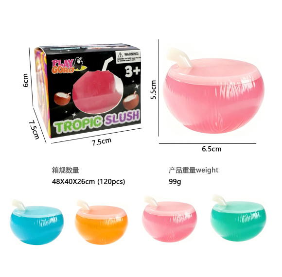 Tropic slush mochi Stress Balls Squishy Toys for Kids Fidget Toy fit for ADHD