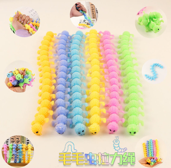 Caterpillar  stretch rope Toys for Kids Fidget Toy fit for ADHD