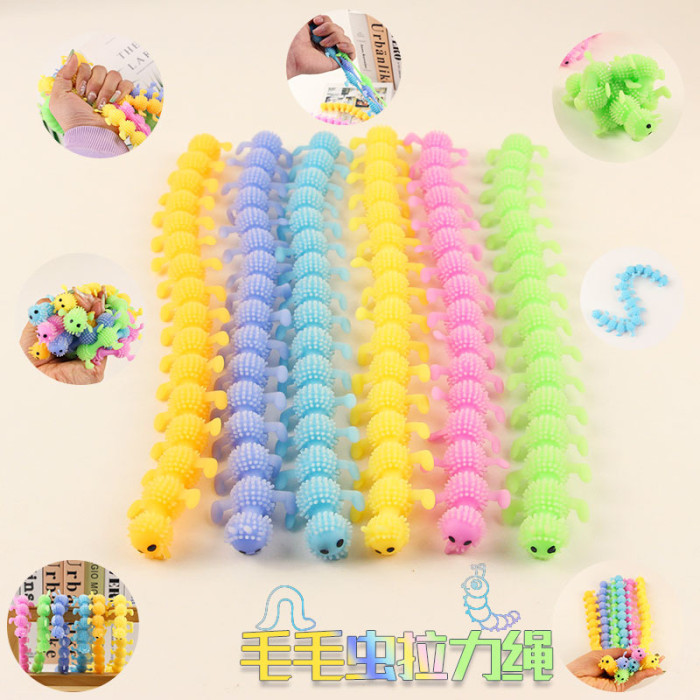 Caterpillar  stretch rope Toys for Kids Fidget Toy fit for ADHD