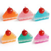 Cake Slice Squishy Toys for Kids Glow-in-The-Dark Fidget Toys for ADHD Anxiety Relief