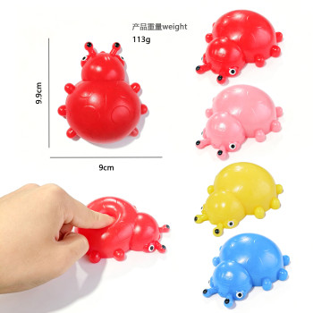 TPR |ladybug shaped |stress-reducing |pressure-relieving toys| soft texture| for hand exercises| ADHD
