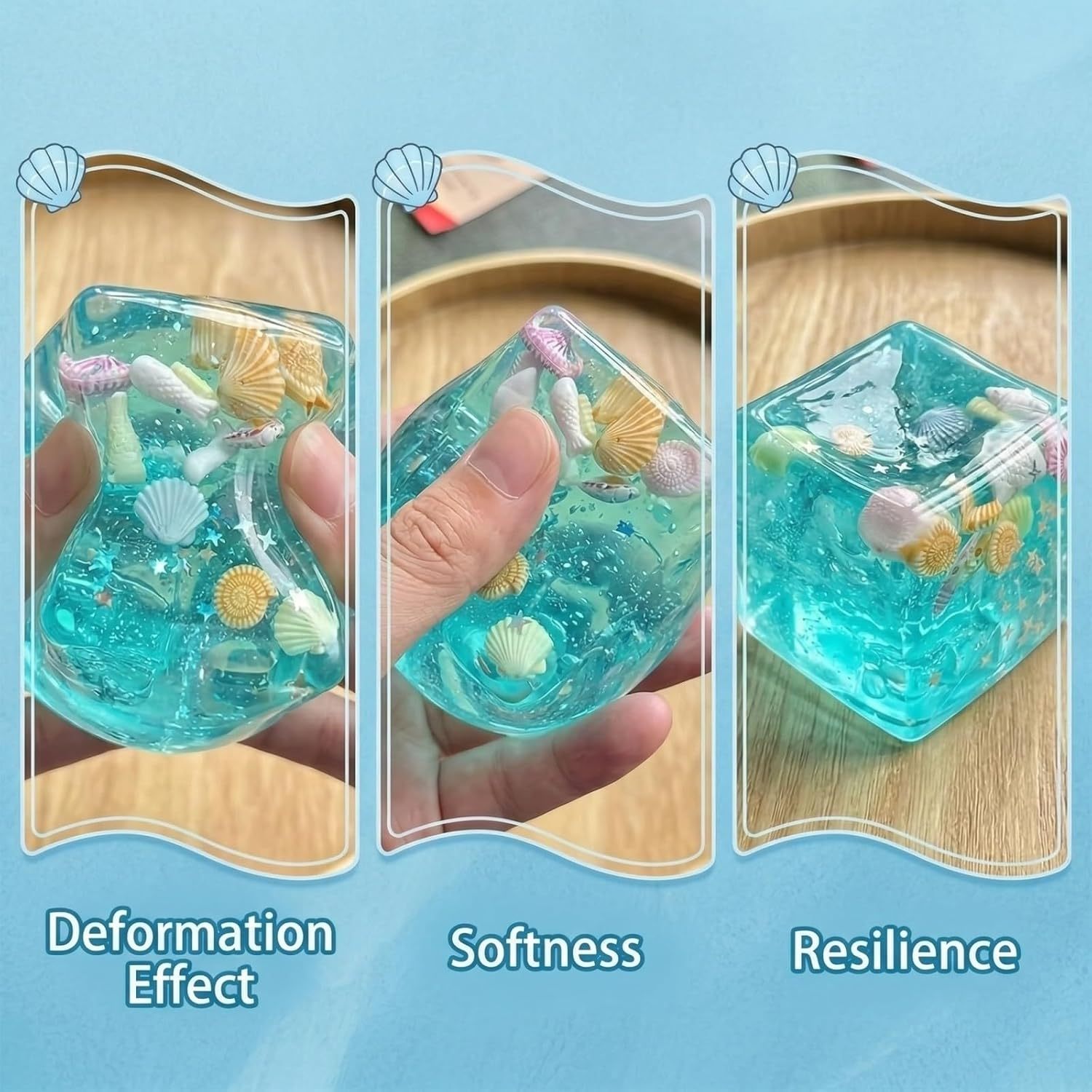 Ocean Shells Ice Stress cube  stress toys