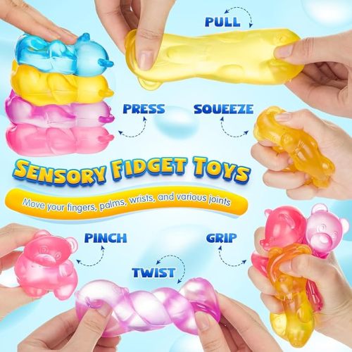 Gummy Squeeze Bear Fidget Toys |  Stress  ball toys |stress relief toys | children's adult gifts
