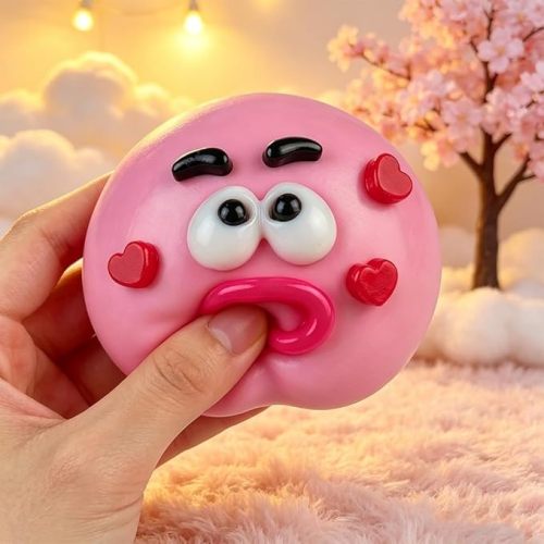 Cute Easy Squeezy Funny Face Squishy Stress Balls |four fidget toys | stress relief toys | children's adult gifts
