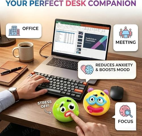 Cute Easy Squeezy Funny Face Squishy Stress Balls |four fidget toys | stress relief toys | children's adult gifts