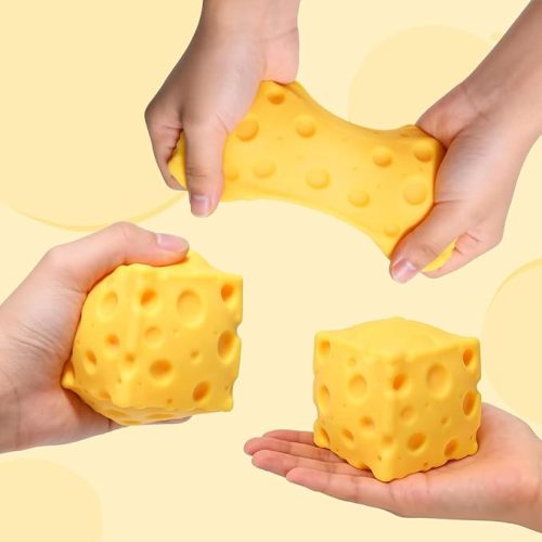 Cheese Squishy 6、10 cm | Stress cube toys |stress relief toys | children's adult gifts