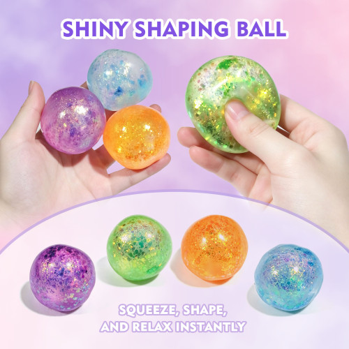 Glitter ball | Stress ball toys |stress relief toys | children's adult gifts