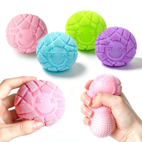 Smiley Fuzzy Ball |Stress  ball toys|stress relief toys