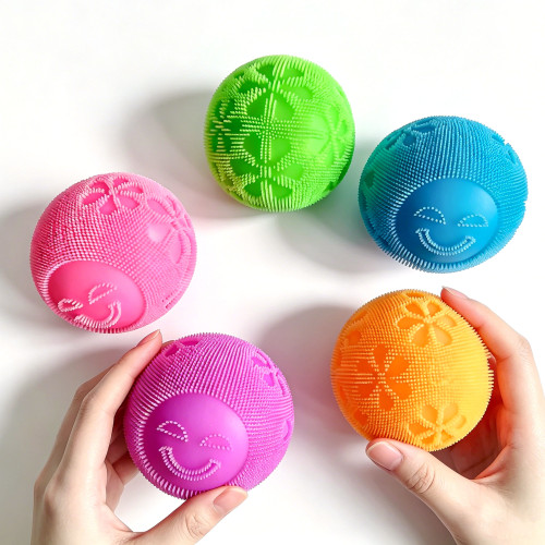 Smiley Fuzzy Ball |Stress  ball toys|stress relief toys