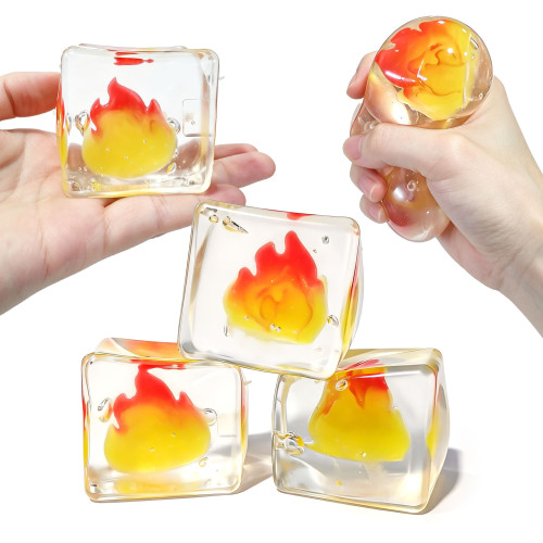 Flame Cube Squishy |Stress  ball toys|stress relief toys