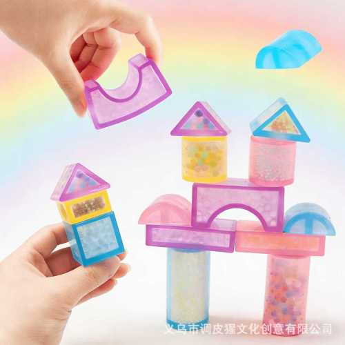 TPR Squishy Stack Blocks Anxiety Relief Kids Montessori Toy|Stress ball toys|stress relief toys