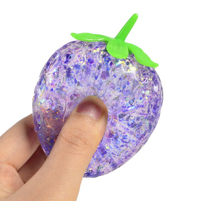 Glitter Strawberry Squishy Toy |Stress  ball toys|stress relief toys