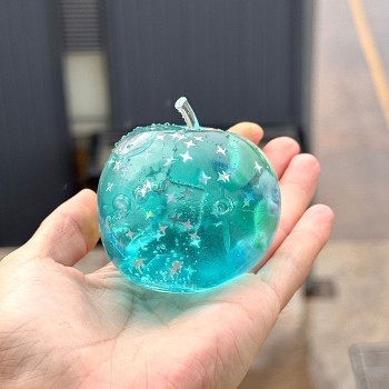 Ocean Glitter Clear Apple Squishy |Stress  ball toys|stress relief toys