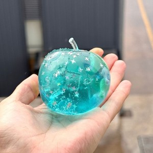Ocean Glitter Clear Apple Squishy |Stress ball toys|stress relief toys